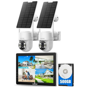 2 camera wireless solar security cameras